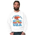 thumbnail image 5 of Retro Cartoon Head Over Heels for USA Sweatshirt for Men or Women Brisco Brands L, 5 of 6