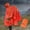 Orange, variant on Hooded Rain Poncho Rain Coat Reusable Lightweight Portable Rainwear Raincoat Rain Jacket for Travel Outdoor Activities Hiking Green