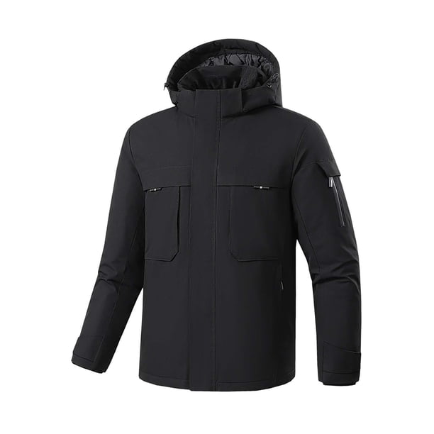Chaqueta Polar Con Capucha Para Hombre MODRYER - Abrigo Térmico De Invierno, Con Cremallera Completa, Bolsillos Y Forro Polar, Estilo Casual
