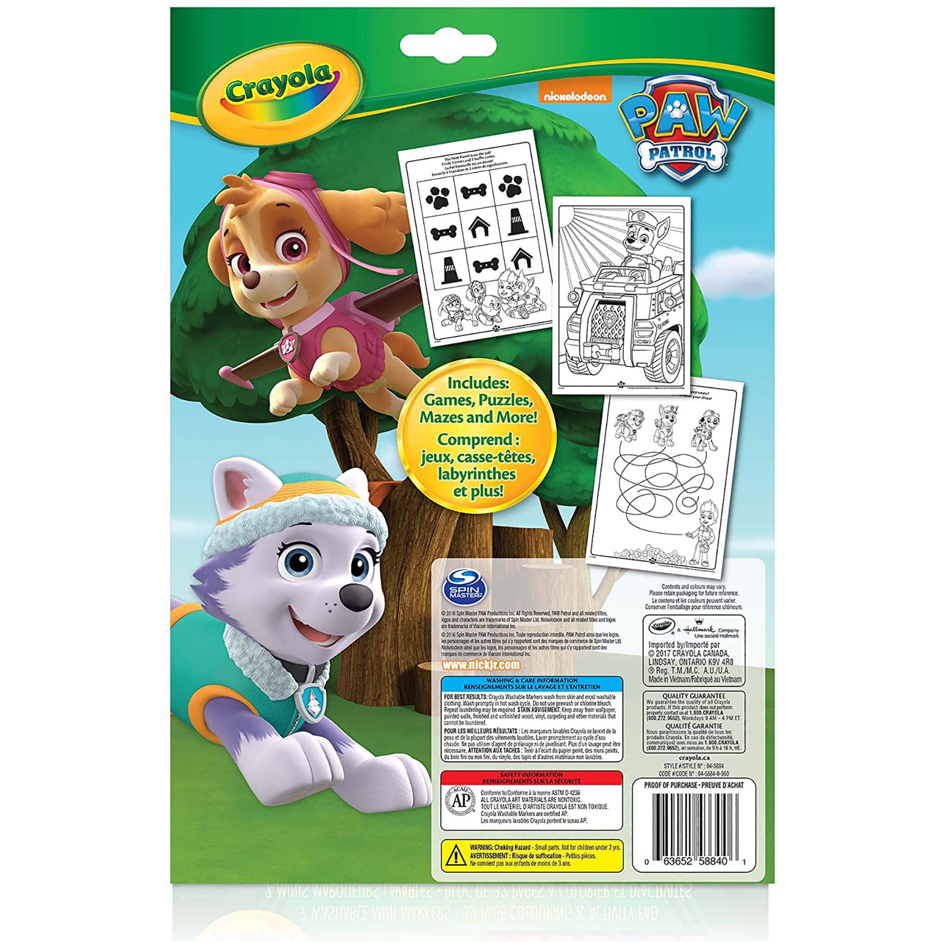 Crayola Colouring and Activity Pad, Paw Patrol