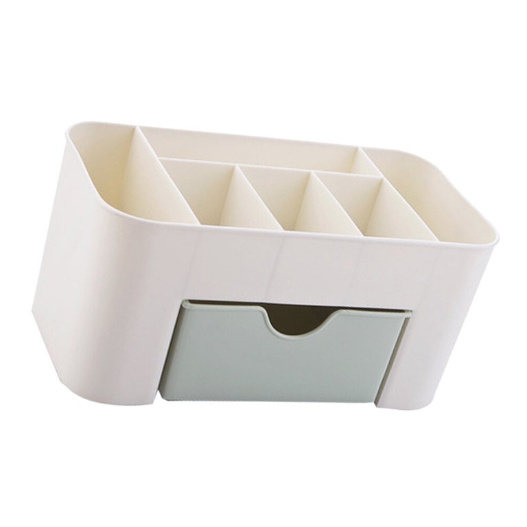 1pc Desktop Plastic Compartment Organizer Box For Cosmetic Storage