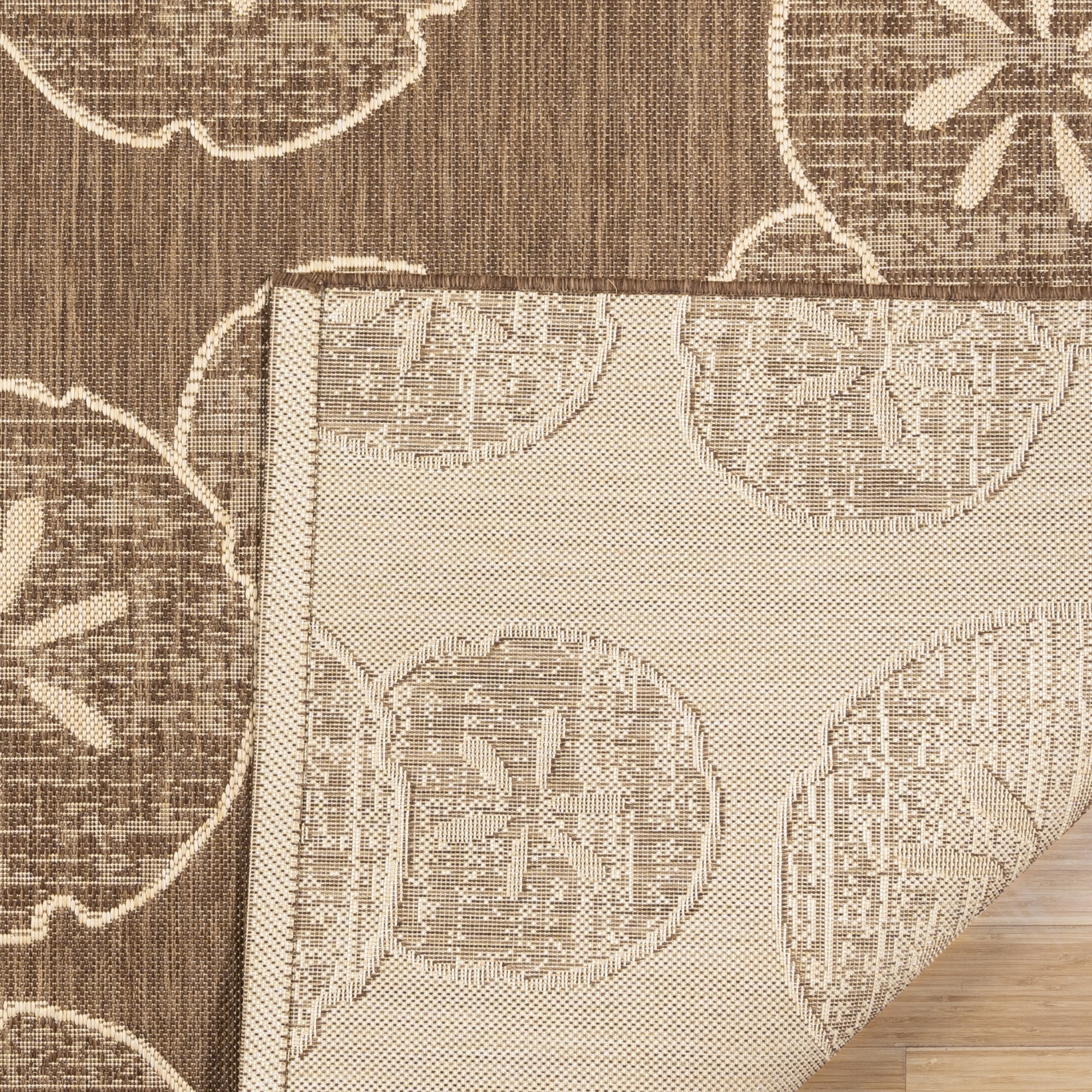 Disney Outdoor Sand Dollar Coastal Abstract Havana/Sand Area Rug, 8x10