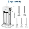 thumbnail image 5 of Festisoul Electric Sausage Stuffer, 55LBS/25L 304 Stainless Steel Motorized Sausage Stuffer Machine with Stepless Speed Control 5 Stuffing Tubes for Commercial and Home Use, 5 of 9