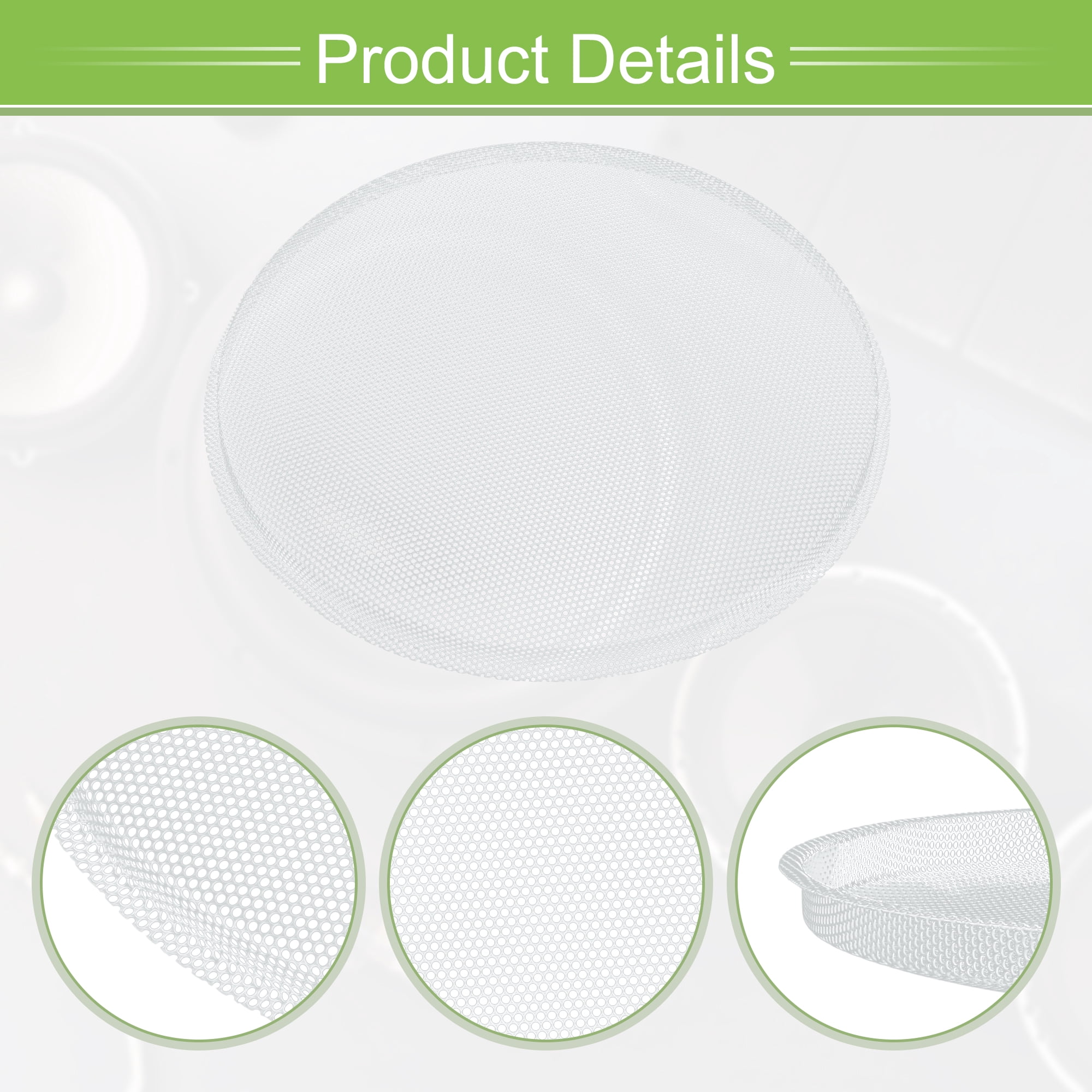 Unique Bargains 2 Pack 3.5 Inch Speaker Grill Mesh for Audio Subwoofer 7.20"x 7.60"x 0.43"