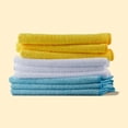 thumbnail image 5 of Microfiber Cleaning Cloths for Cars, Non-Abrasive, Highly Absorbent, Lint and Scratch-Free, Reusable and Washable, Detailing Towels, 16" x 12", Blue/White/Yellow, 144-Pack, 5 of 7