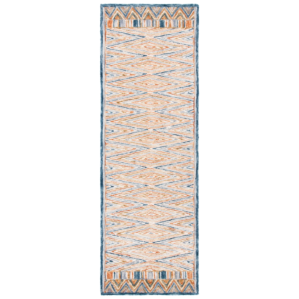 SAFAVIEH Aspen Millicent Geometric Wool Area Rug, Gold/Rust, 8' x 10'