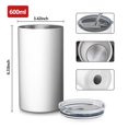 thumbnail image 4 of 20oz Coffee Tumblers White Ballerina Unicorn Pattern Stainless Steel Vacuum Insulated Travel Tumbler Coffee Cups Mug with Lid and Straw with Cleaning Brush for Cold & Hot Drinks, 4 of 5
