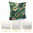 thumbnail image 4 of GOSMITH  Tropical Summer Hawaiian Flower Palm Leaves Print Corduroy Throw Pillow Covers Soft Square Throw Pillow Case Decor Sofa Living Room, 4 of 5
