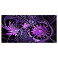 thumbnail image 2 of Formes Florales Violettes en Relief - Grande Toile Murale Florale, 2 of 3