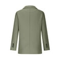 thumbnail image 6 of Dazajoo Womens Plus Size Blazers Dressy Casual Open Front Button Suit Jackets 2024 Fall Lightweight Loose Fit Lapel Cardigans for Women Today,Green,XXL, 6 of 9