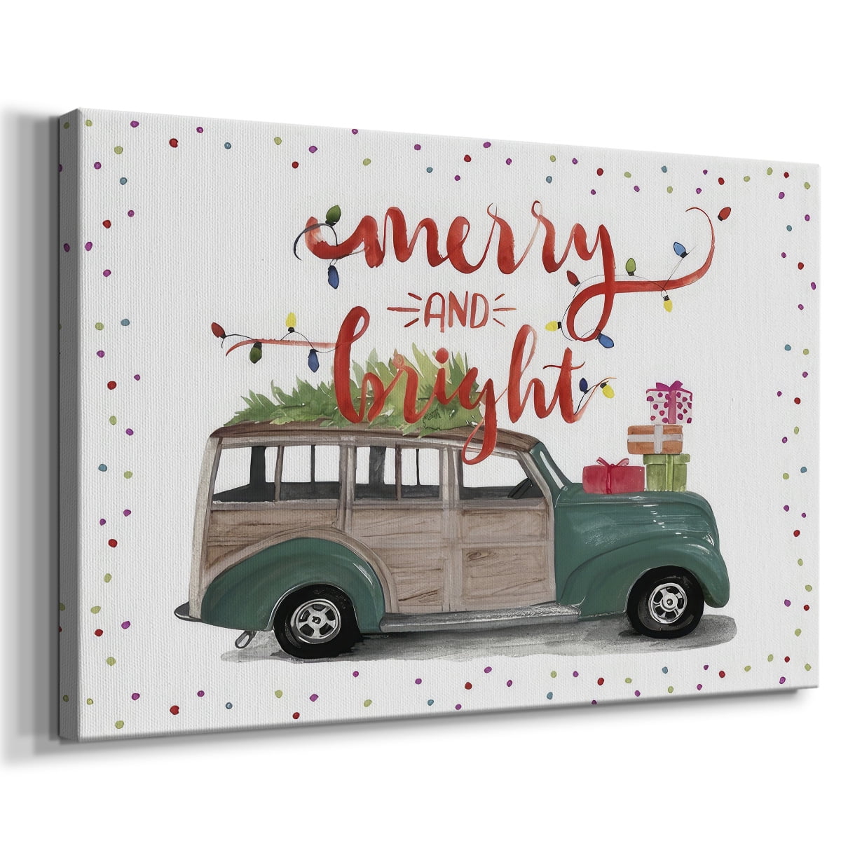 Christmas Cars Collection A- Gallery Wrapped Canvas
