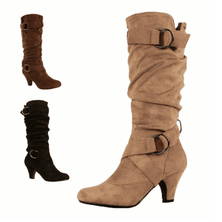 

Akiihool Work Boots for Women Women s Ankle Bootie Pull On Wide Calf Embroidered Western Cowgirl Knee High Boots (Yellow 7.5)
