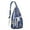 White-5, variant on Tropical Aloha Hiking Sling Backpack – Lightweight, Waterproof, Palm Leaf Design, Perfect for Beach, Summer Adventures, and Outdoor Travel