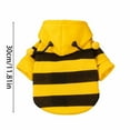 thumbnail image 3 of Shadoumai Dog Bee Cute Hooded Dog Clothes for Small Dogs and Cats Fall Winter Dog Bee Outfit with D Ring Halloween Puppy Funny Hoodies, 3 of 8