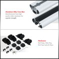thumbnail image 2 of Universal 52" Aluminum 2-Piece Car Roof Cross Bar Top Rail Mount Cargo Luggage Carrier Rack Pair w/ Anti-Theft System Lock Key, 2 of 5