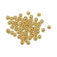 thumbnail image 1 of 200pcs Snowflake Spacer Beads Set, Loose Beads , DIY 6mm Craft Decor Loose Charm Gold, 1 of 9