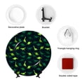 thumbnail image 4 of Balery Dinosaurs Print Bone China Decorative Plate Ceramic Dinner Plates Art Crafts with Display Stand-7in, 4 of 6