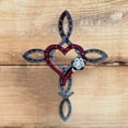 thumbnail image 7 of Metal Wall Decor - Horseshoe Cross with Heart, Handmade Metal Craft, for Home/Patio Spiritual Decoration, 7 of 7