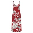 thumbnail image 4 of Giftesty Summer Dresses for Women Summer Print Casual Loose Sleevless V-Neck Dress, 4 of 5