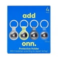 thumbnail image 5 of Onn. Protective Holder with Carabiner-Style Ring for Apple AirTag, Silicone, Multi Colors, 4 Count, 5 of 6