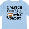 thumbnail image 4 of Inktastic I Watch Football with My Daddy Boys or Girls Long Sleeve Toddler T-Shirt, 4 of 5