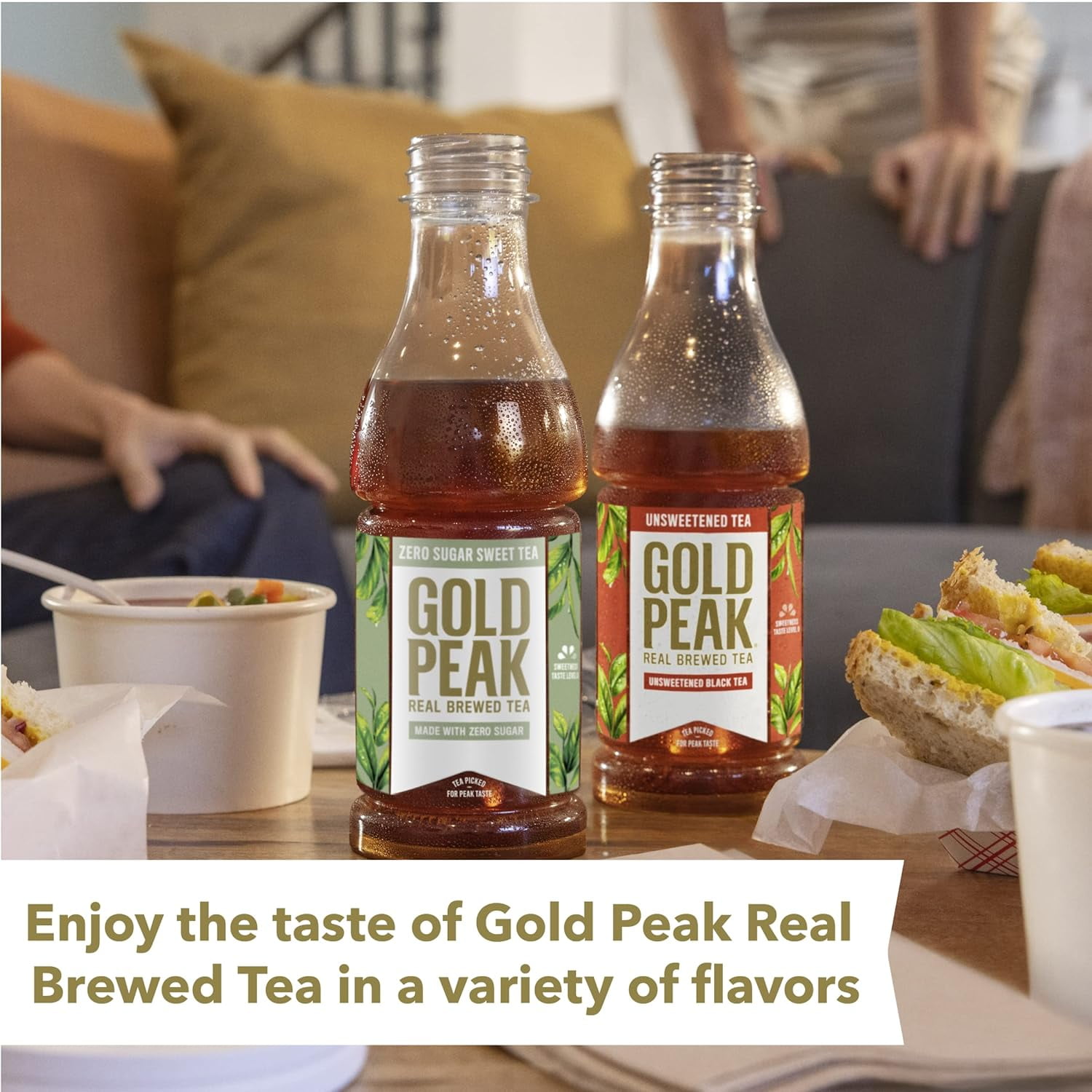 Gold Peak Tea Zero Sugar Sweet Tea 16.9 Fluid Ounce (2 Pack of 6)