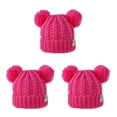 thumbnail image 2 of Sombrero Jumpingount Multicolor de Tejido mixto con Diseño de doble capa y orejeras plegables para niños, 2 of 6