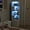 White, variant on ARTETHYS Corner Shelf with Light 5-Tier Black Storage Cabinet with Drawers Modern Tall Bookshelf Stand for Living Room