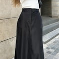 thumbnail image 4 of Elegant High Waist Silk Split Long Skirt For Women Alt Skirt Girls Christmas Skirt Girls Skirt Silk Skirts for Women Ballet Skirt for Girls 4-6 Plaid Skirt Teen Skirts plus Size Pleated Skirt Pleated, 4 of 8