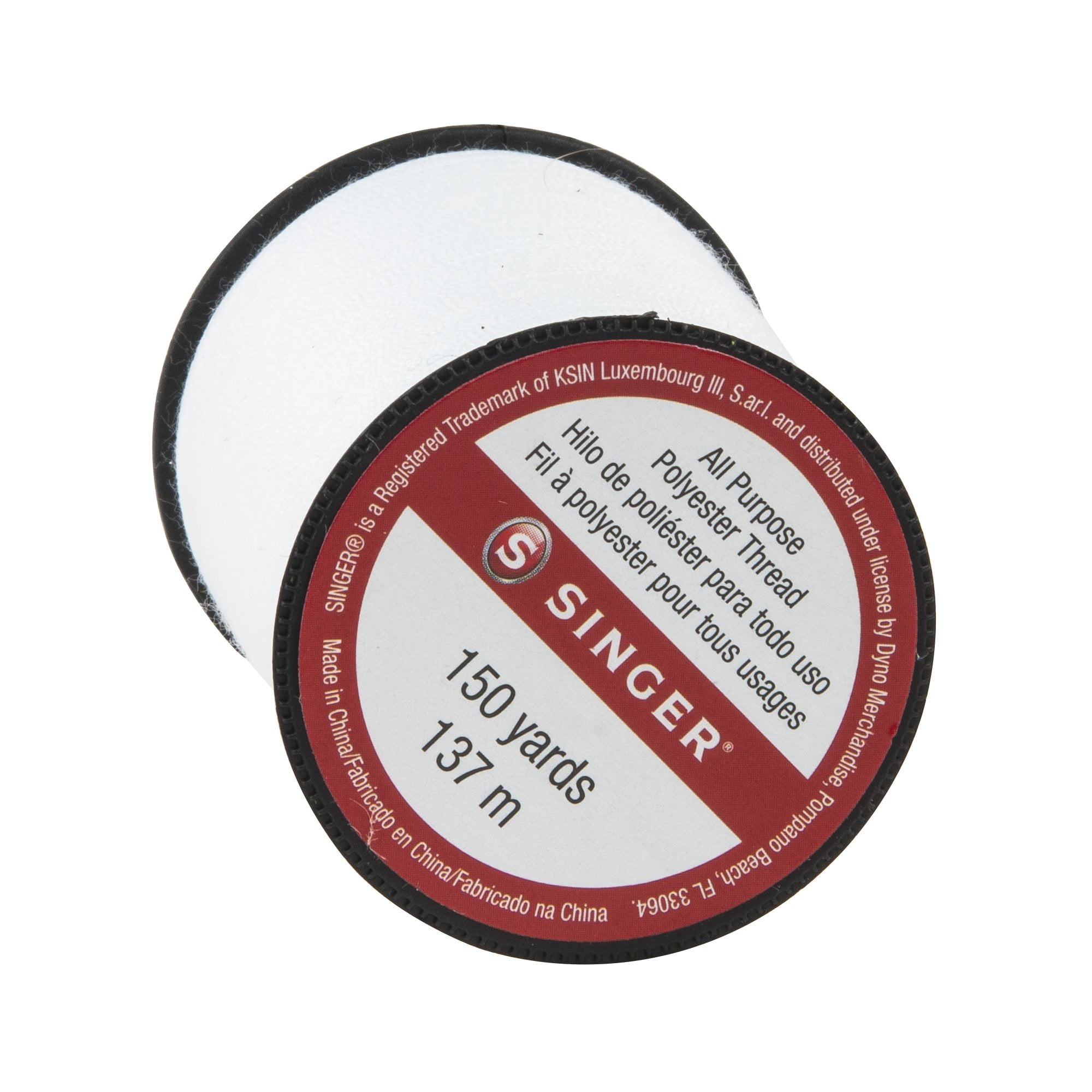 Singer All-Purpose Polyester Thread 150yd-White (Pack of 10)