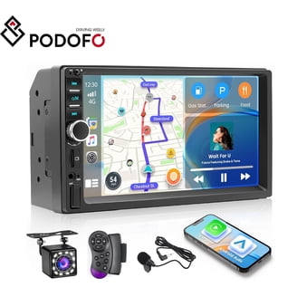 Podofo Autoradio 2 din Android 9.1 avec Kit Main Libre Bluetooth 4.0/ USB/ WiFi/ GPS/ Mirror Link MP5/ SD/ FM/ AUX Ports avec Camera de Recul (12 Feux) Et Télécommande au Volant Podofo Autoradio 2 din Android 9.1 avec Kit Main Libre Bluetooth 4.0/ USB/ WiFi/ GPS/ Mirror Link MP5/ SD/ FM/ AUX Ports avec Camera de Recul (12 Feux) Et Télécommande au Volant