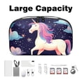 thumbnail image 3 of Unicorn Travel Cord Organizer Case Small with Cable Organizer, USB Pouch, and Phone Charger Organizer - Oxford Cloth Waterproof Storage Bag for Electronic Devices - 5.9x9.44x3.14 in, 3 of 6