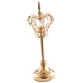 thumbnail image 1 of candeliere de cristal candeliere Decoración de hierro dorado Decoración de de Navidad para bodas L Soledad Crown Candlestick Decor, 1 of 8