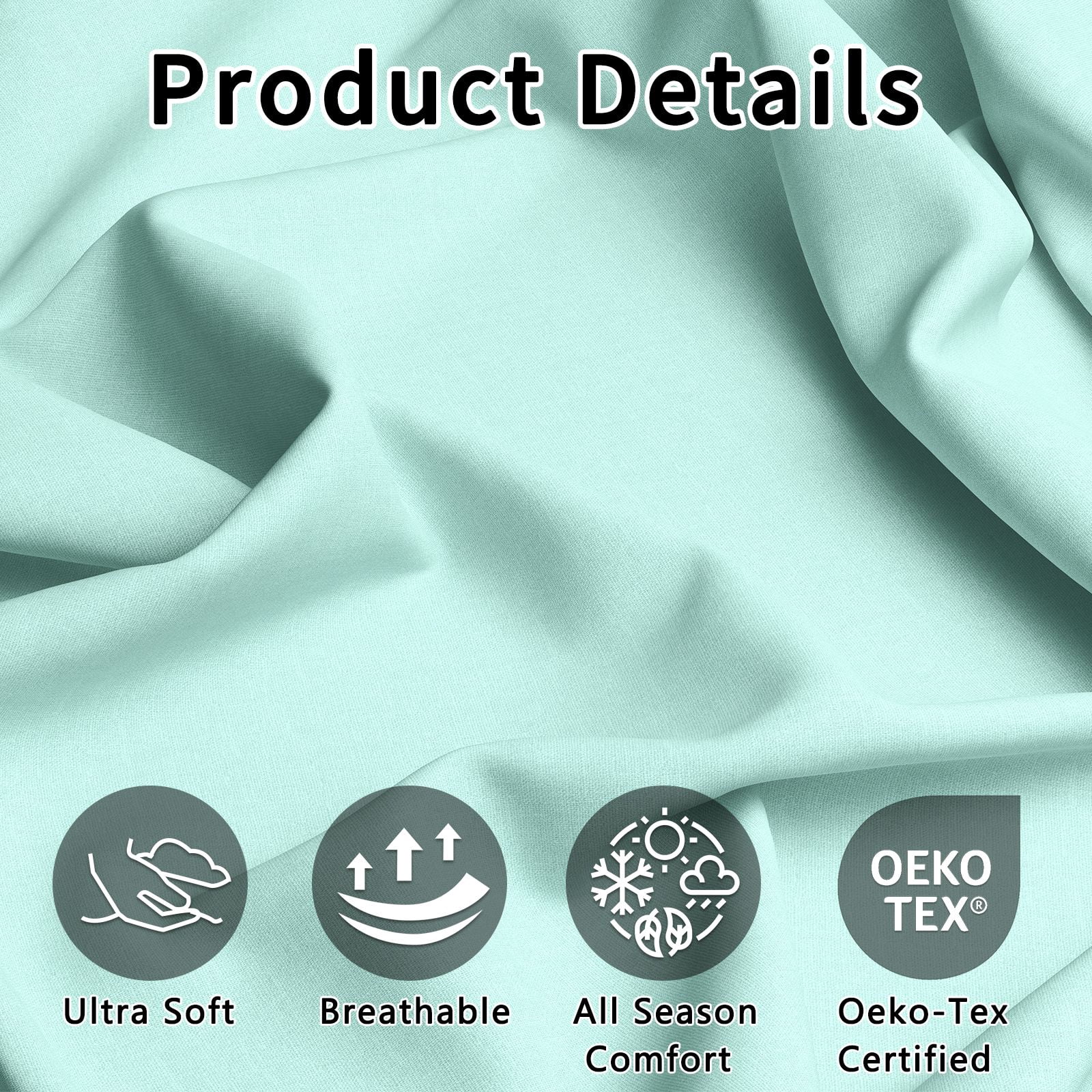 4Pcs Ultra-Soft 85g Sheet and Pillowcase Set, Soft Solid Color, Machine Washable, Suitable For All Seasons, Christmas Comfortable Bedding Set, Available For Single, Double, King, and Queen Beds