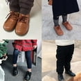 thumbnail image 2 of Toddler Boys Girls Dress Shoes PU Leather Lace Up Wedding School Uniform Loafer Flats Boys Dress Shoes, 2 of 6