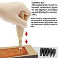 thumbnail image 4 of Craft Leather Tools, Automatic Belts Mute Screw Rotary Hole Punch Steel Belt Hole Craft Leather Tools, 4 of 5