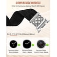 thumbnail image 5 of Wearlizer Braided Magnetic Band Compatible with Samsung Galaxy Watch 8 40mm 44mm & Watch 8 Classic 46mm, Celtic Stretchy Nylon Strap Adjustable Elastic Watch Band for Women Men (No for Ultra), 5 of 8