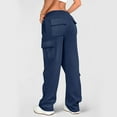 thumbnail image 5 of CHUMUD Womens Cargo Sweatpants Wide Leg Fleece Lined Y2k Pants Fall Winter Baggy Joggers with Pockets 2025 Fashion Outfits, 5 of 8