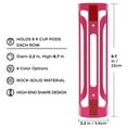 thumbnail image 6 of Nurforta K Cup Holder for Keurig: Coffee Pod Holder for Counter Small Space, Space Saving K pod Storage & Organizer for Wall Mount, Rose Red 2 Pack, 6 of 7