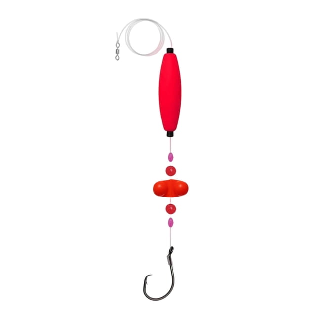 WFDC Catfish Rig Catfish Rigs,1 Packs Catfish Rattle Floater Strange Cat Fish Rig,Catfish Float Rigs Circle Hook,Rigs for Catfish Fishing 6/0 Circle Hooks,Catfishing Tackle,Red-6/0-1PCS