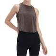 thumbnail image 2 of Women's Sports Loose Tailcoat Beautiful Back Yoga Tank Top for Fitness, Workout, and Athletic Wear,Gray,L, 2 of 5