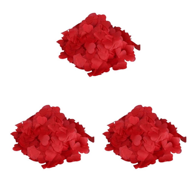 Injueey Amor Corazones Confeti Atmósfera Boda Adorno Lanzar Globo Relleno Papel para Cumpleaños Aniversario Rojo Type1 NO1
