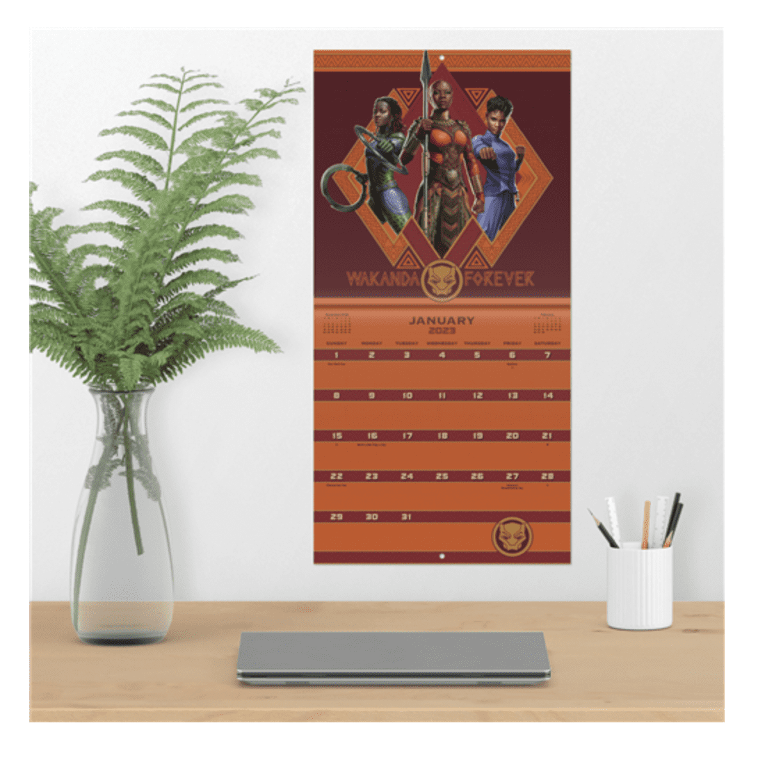 2023 Marvel Black Panther: Wakanda Forever Wall Calendar
