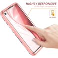 thumbnail image 4 of for Google Pixel 4a Case【NOT for 5G】, [Built-in Screen Protector] Marble Full-Body Protection Shockproof Rugged TPU Bumper Protective Case for Google Pixel 4a 4G 5.8 inch 2020(Rose Marble), 4 of 8