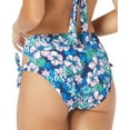 thumbnail image 2 of Sundazed Women's Blue Tatum Floral-Print Tie Side High-Waist Bottoms, 2 of 4