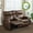 Dark Brown, variant on MCombo 65.7" Zero Wall Hugger Power Recliner Loveseat Sofa with Console for Small Space, Living Room, RV, Dark Brown