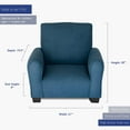 thumbnail image 3 of Kid Rocking Chair for Toddlers, Child Chair for Little Kids, Upholstered Toddler Armchair for Children,  and Cute Little Kid Chairs (Legs, Navy), 3 of 7
