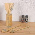 thumbnail image 3 of Kitchen Cooking Bamboo Utensils Set,6 Pcs Wooden Spoons And Spatula Kitchen Cooking Tools For Nonstick Cookware And Work, 3 of 5