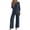 33#Navy, variant on Two Piece Sets for Women 3/4 Length Sleeve Lounge Sets Summer Spring Vacation Travel Outfits Fashion Clothing Black 2XL