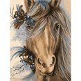 thumbnail image 1 of Wdftyju Kits de pintura al óleo de caballo de flores por números, cuadro de lienzo, arte de pared, Color artesanal DIY Wdftyju 6wk5ql5ut7ga0kg1, 1 of 9